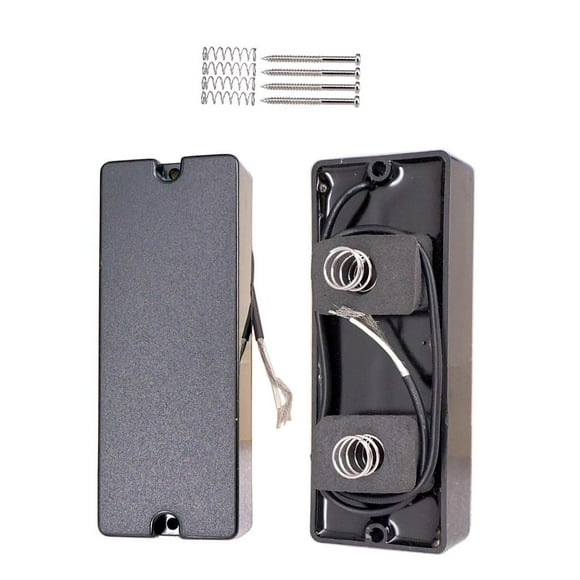2 Piezas Negro Sellado Cubierta de 5 Cuerdas Guitarra Baja SM SunniMix Pastilla sellada