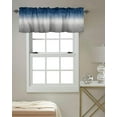 thumbnail image 3 of Windows Valances Curtain Blue and Grey Ombre Kitchen Valances Rod Pocket Gradient Gradual Color Modern Window Treatment Short Topper Curtains for Kitchen Bathroom Living Room 1 Panel,54 x 18 inch, 3 of 6