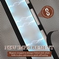 thumbnail image 3 of Magnetic Screen Door for 32x80 Doors, Size 34"x81" High-Density Fiberglass Mesh with Powerful Magnets & Windproof Hasp Front/Back Patio Black, 3 of 5