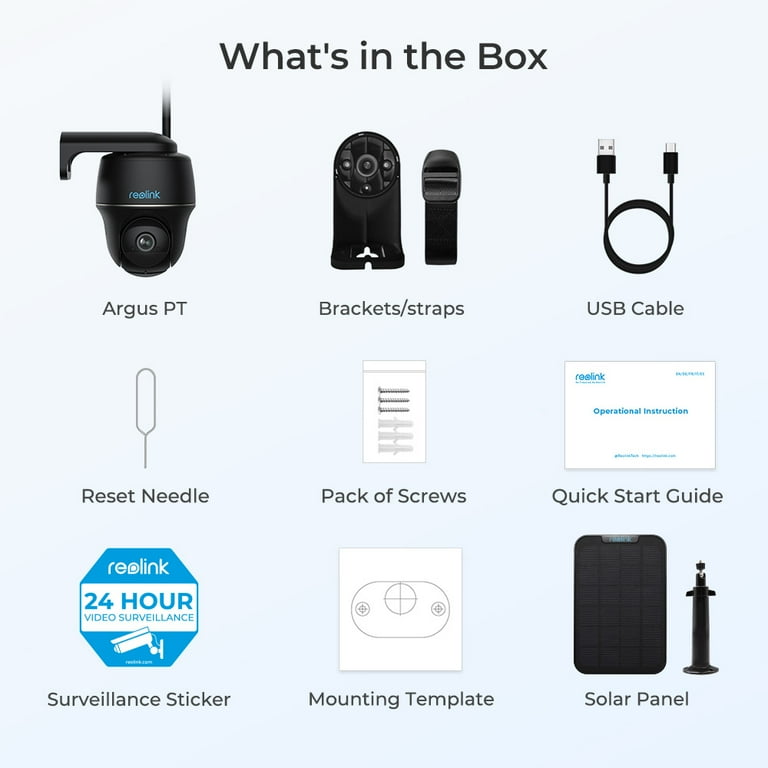 Reolink 5MP Pan Tilt WiFi Outdoor Security Camera, Night Vision