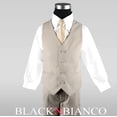 thumbnail image 4 of Boys Slim Suit in Khaki Tan Five Piece Outfit, 4 of 5