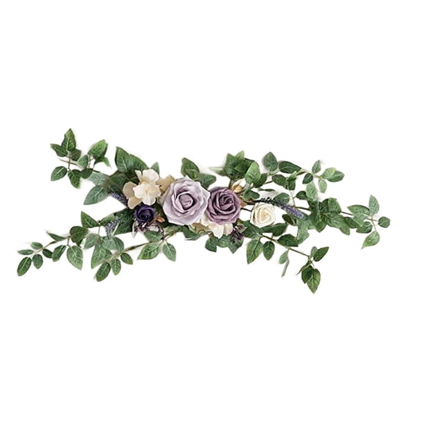Decoraciones florales para respaldo de silla de pasillo, decoración de sillas, decoraciones para pasillos de ceremonias de boda Estilo C