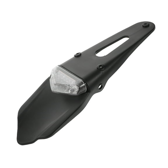 WASHWEPE Motorcycle Rear Turn Signals Rear LED Brake Tail Light Black 1Pack