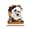B, variant on Linnome Halloween Wooden Ghost on Moon Swing Ornament, Handcrafted Spooky Tabletop Figurine for Festive Home Decor, Creepy Ghost Hanging Decoration for Office Desk or Fireplace Mantel Shelf