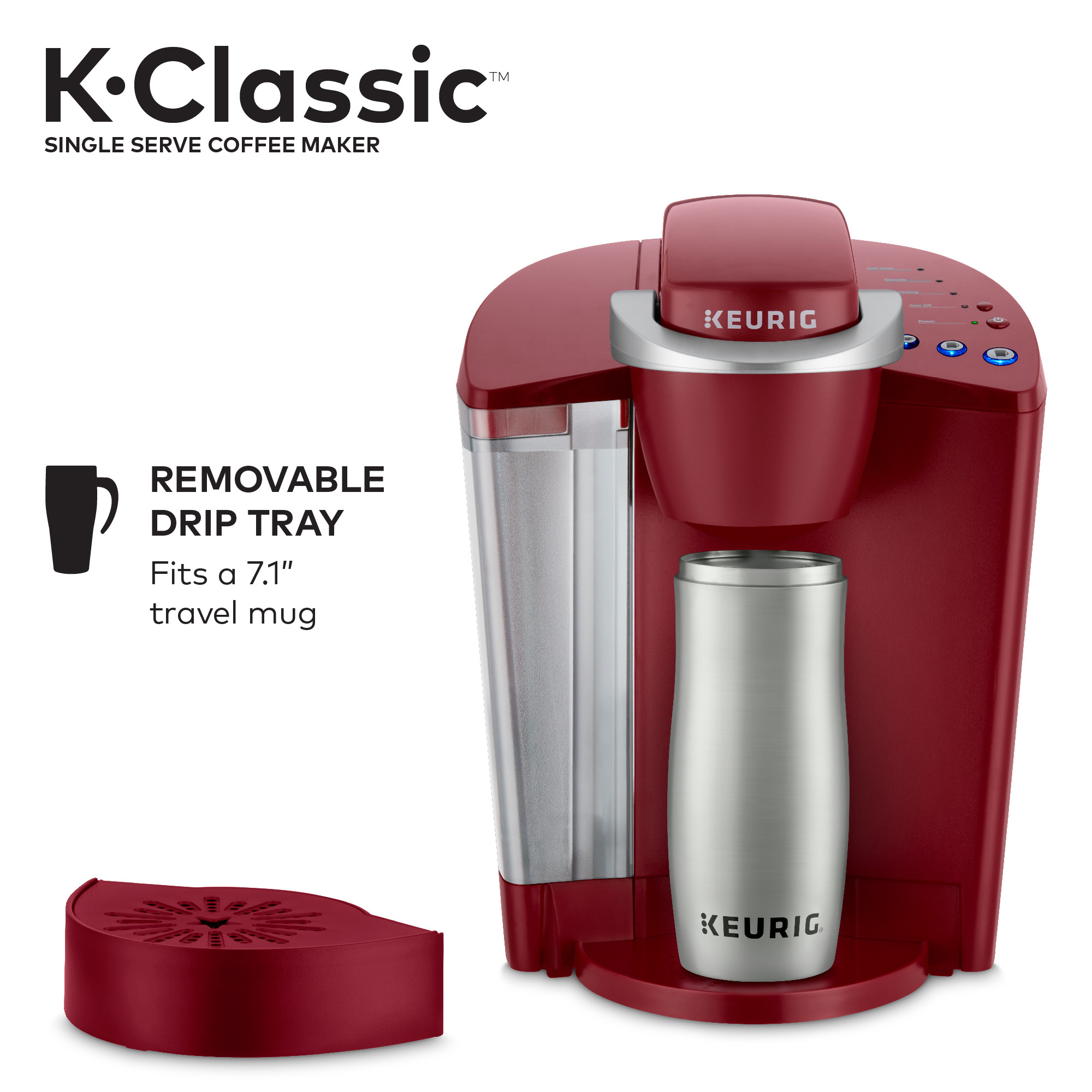 Keurig K-Classic Single Serve K-Cup Pod Coffee Maker, Rhubarb - image 4 of 17