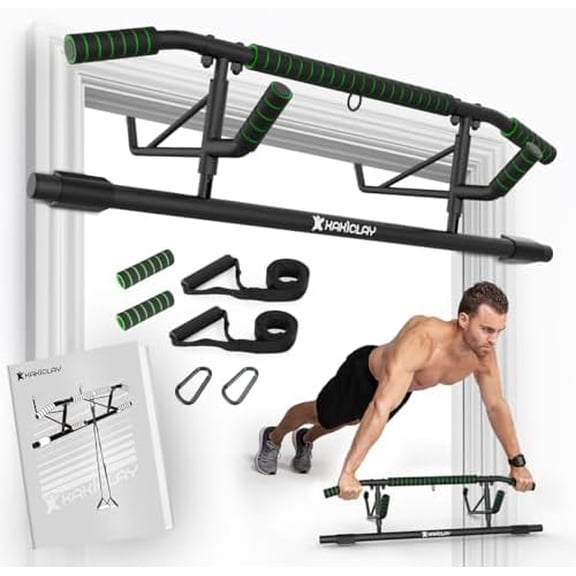 New Upgrade Pull Up Bar for Doorway - Foldable Design & Space-Saving, Upto 440 Lbs Capacity, No Screwing or Slipping - USA Original Patent, Designed, Shipped, Warranty$$Sport & Recreation Other