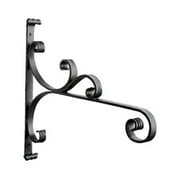 Achla Designs B-28 All-Purpose, Large Wrought Iron Wall Bracket Hook, Black