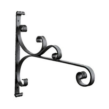 Achla Designs B-28 All-Purpose, Large Wrought Iron Wall Bracket Hook, Black