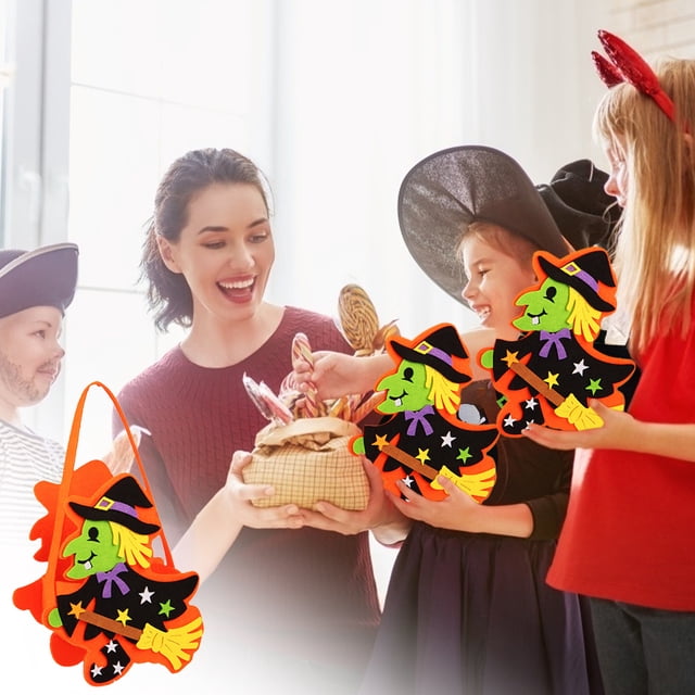 Halloween Candy Bag Children's Portable Felting Candy Bag Halloween Gift Bag