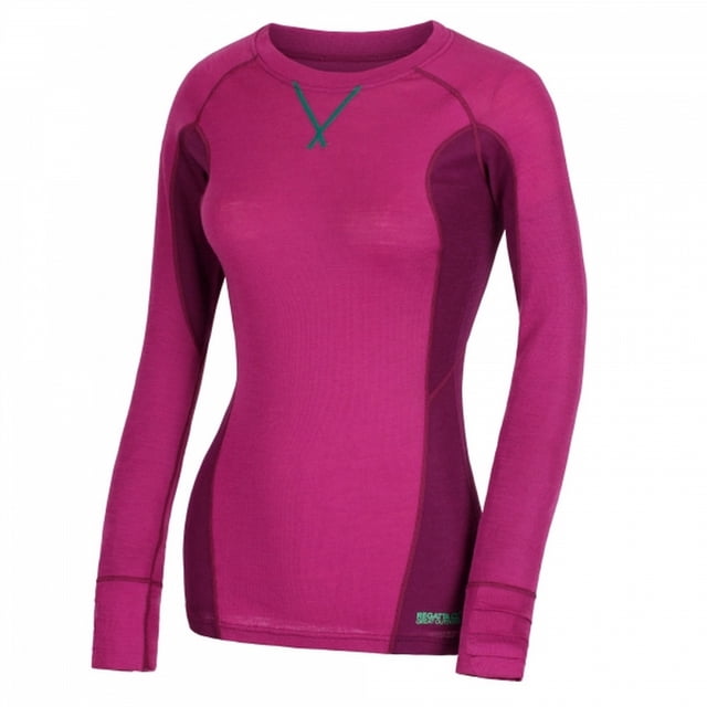 Regatta - Camiseta de manga corta interior modelo Beru para mujer (Violeta Vívido/Viña) Regatta UTRG2897_vividviolawinberry