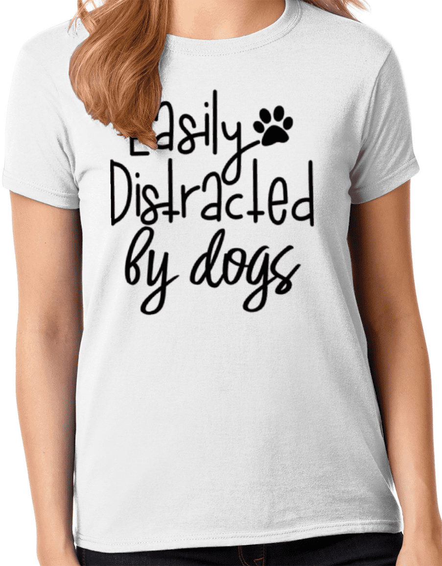 Distracted by Dogs Tee Graphic Tee