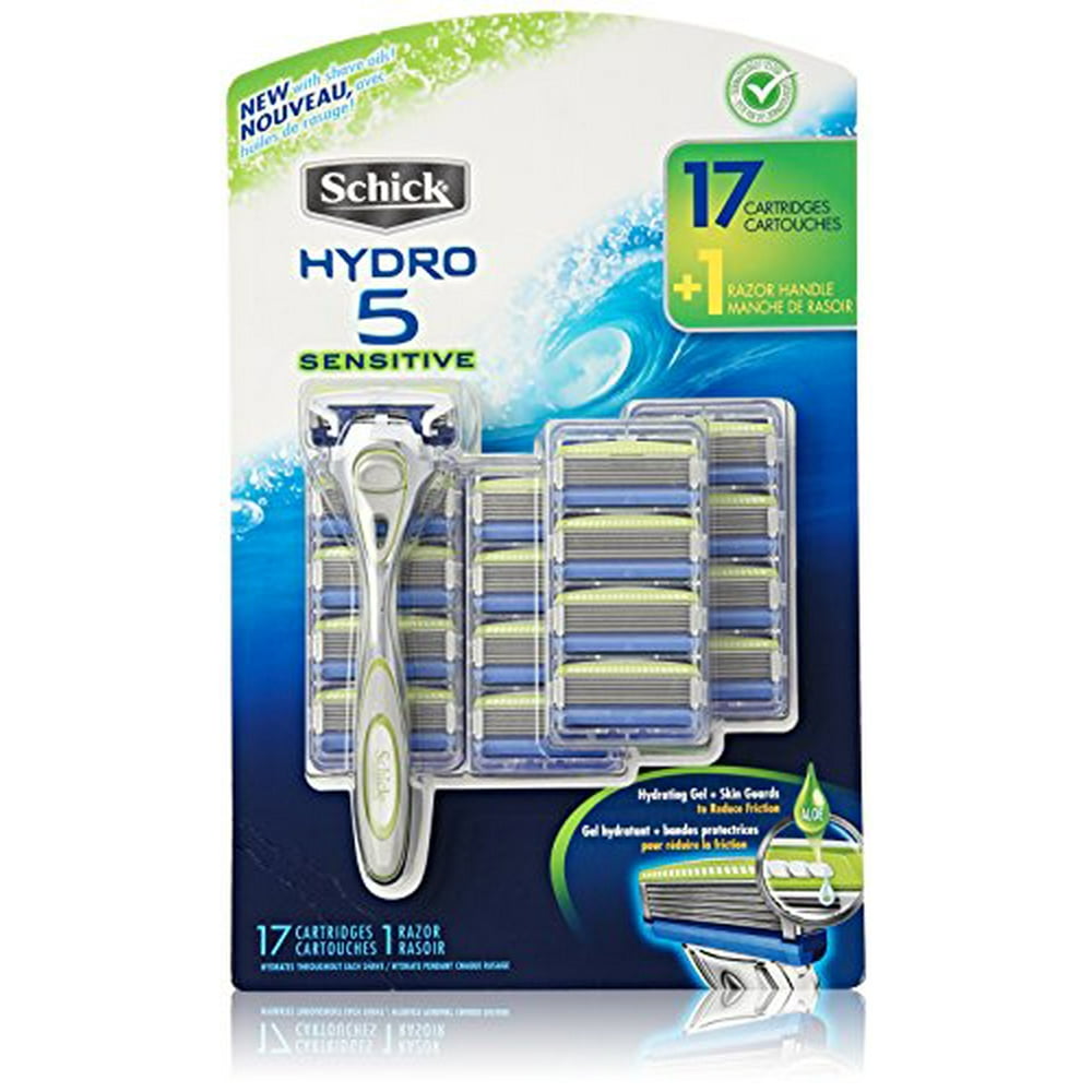 Schick Hydro 5 Sensitive Razor with 17 Cartridges and 1 handle