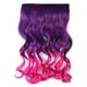 thumbnail image 1 of Fiudx Extensión de Cabello con Clip de Colores, Peluca de Fibra Resistente Al Calor, Fácil de Colocar y Quitar, Postizo Largo y Rizado, Accesorio de Moda para Mujer, Diseño Degradado, Versatilidad de, 1 of 3