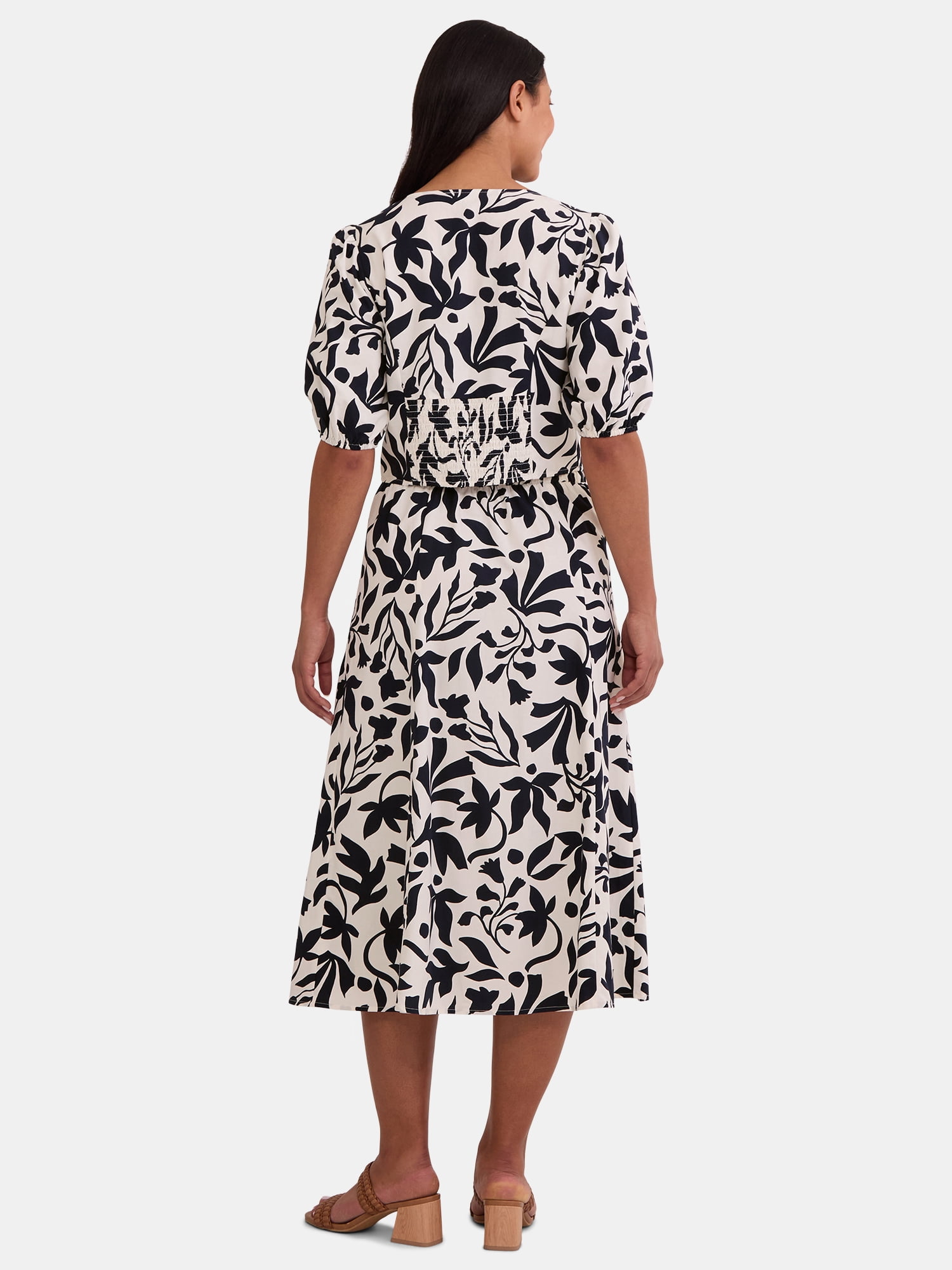 Time and Tru Women's Poplin Skirt Set, Sizes XS-XXXL