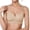 Beige, variant on Women’s Camellia Thin Breathable Bra – Cool Shimmer Straps, Soft Support, Seamless, Summer Ice Silk Black XL