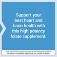 thumbnail image 6 of Life Extension High Potency Optimized Folate – L-methylfolate – Folic Acid, 8500 mcg DFE – Heart & Brain Support, Healthy Homocysteine Levels – Gluten-Free, Non-GMO, Vegetarian – 30 Tablets, 6 of 10
