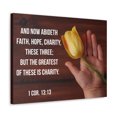 thumbnail image 2 of Scripture Walls Now Abideth 1 Corinthians 13:13 Bible Verse Canvas Christian Wall Art Ready to Hang Unframed, 2 of 7
