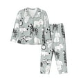 thumbnail image 1 of Balery African Animals Conjunto de Pijama con Estampado para Mujer, Conjunto de Dos Piezas con Manga Larga, Ropa de Dormir Suave con Bolsillos, Pijamas Cómodos-X-Large, 1 of 7
