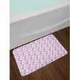 thumbnail image 2 of Butterfly Bath Mat, Silhouettes of Different Butterflies Purple Tone Illustration Simplistic Geometry, Plush Bathroom Decor Mat with Non Slip Backing, 29.5" X 17.5", Multicolor, by Ambesonne, 2 of 2