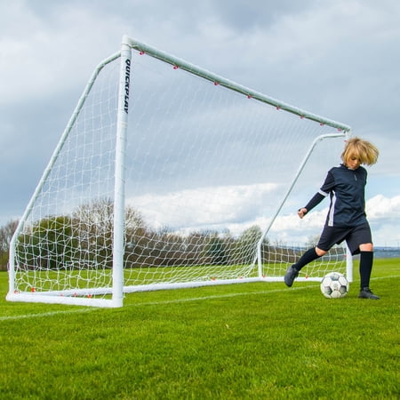 サッカーゴール 3.6m×1.8m (12×6ft) 折りたたみ 軽量 サッカー 試合用 練習用 トレーニング 子供 大人 クイックプレイ 正規代理店 1年保証 Q-FOLD MATCH
