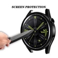 thumbnail image 3 of PC Frame Tempered Glass Case Compatible For  Watch GT3 42mm/46mm Smartwatch Shockproof  Covers, 3 of 8