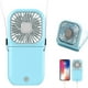 thumbnail image 1 of Ventilador de Mano Portátil, Mini Ventilador Recargable con 3 Velocidades,Ventilador de Escritorio por USB 3000 mAh, para Oficina, Hogar, Al Aire Libre (Plástico, Azul Ligero), 1 of 5
