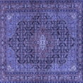 thumbnail image 1 of Ahgly Company Indoor Square Persian Blue Traditional Area Rugs, 3' Square, 1 of 4