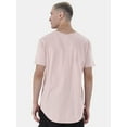 thumbnail image 7 of No Boundaries Men's & Big Men's Longline Curved Hem Elongated Tee Shirt, 2-Pack, Sizes XS-5XL, 7 of 7
