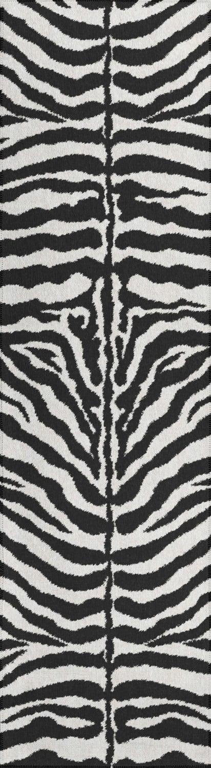 Black Friday Sale Black White Safari Fake Zebra Skin Animal Print Nature Rug 