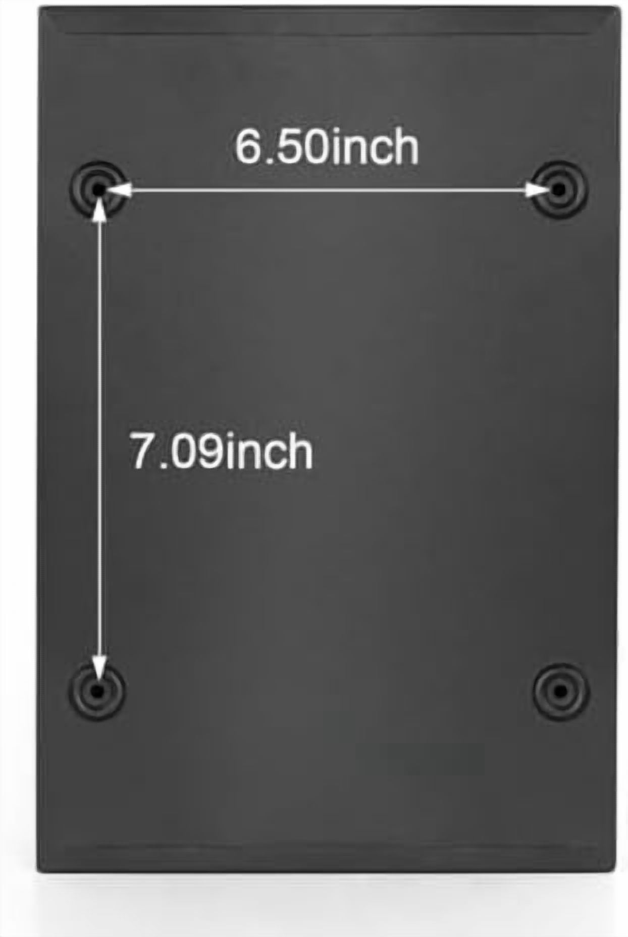 Locking Mailbox Wall Mounted Vertical-  Mail Boxes with Combination Lock Large Capacity, 12.6 x 8.46 x 3.35 Inch, Black Matt