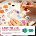 thumbnail image 4 of Uxcell Encantos de Resina en Forma de Rosa de 20mm, 40 Pcs Mini Cabochón Sin Perforar para Embellecimiento de Joyería de Manualidades, Charm de Decoden para Caso de Teléfono, Porcelana Verde Brillante, 4 of 6