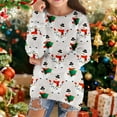 thumbnail image 2 of XIYNBAOK Christmas Shirts for Teachers Christmas T-shirts Christmas Plaid Shirt Cute Teen Tops Clothes for Girls 12-14 Boy Clothes Size 8 5t Boys, Beige 11-12 Years, 2 of 5
