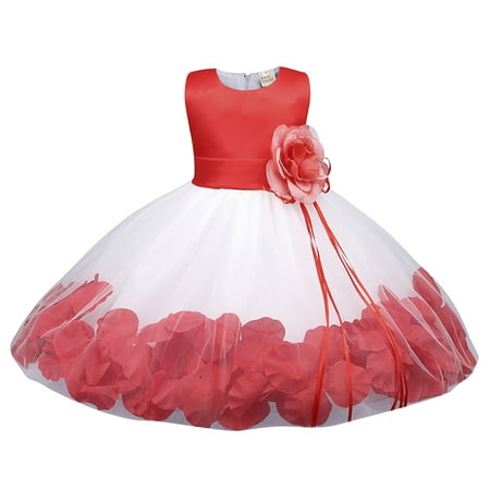 

Pimfylm Dresses For Toddler Girls Kids Toddler Baby Girls Dress Sleeveless Beach Butterfly Sundress purified cotton Red 3-6 Months