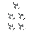 thumbnail image 3 of ZheElen RC Car Servo Mount Bracket Steering Holder Fixing Upgrade Accessories Gray 5Set, 3 of 6