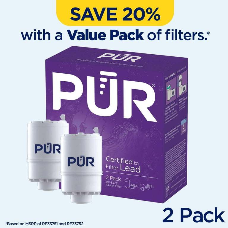 PUR Basic Faucet Water Replacement Filter, RF3375-2, 2 Pack PUR Basic Faucet Water Replacement Filter, RF3375-2, 2 Pack