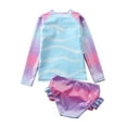 thumbnail image 5 of Gyratedream Toddler Girl's Mermaid Rash Guard Swimsuit, 2-Piece Set, Sizes 1-10 Years, 5 of 10
