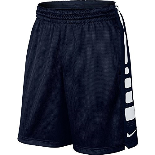 Nike - Nike Mens Elite Stripe Basketball Shorts Obsidian Blue/White ...