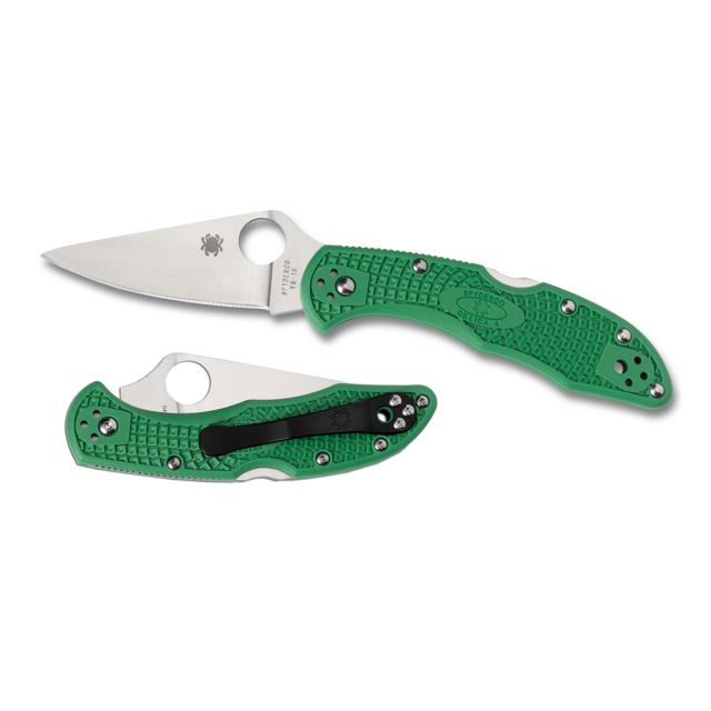 Spyderco Knives Delica 4 Lockback Green FRN VG-10 Stainless C11FPGR Pocket Knife Cuchillo Spyderco Knives Delica 4 Lockback