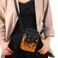 thumbnail image 4 of HELLHERO Halloween Jack-o'-lantern Double Zipper Women Crossbody Bag with Lightweight Polyester 4.33x1.97x7.09 for Women, 4 of 7