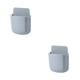 thumbnail image 4 of Inteprter Sala de estar Cocina Baño Control remoto Soporte de pared Controlador de teléfono inteligente Bolsas de basura Organizador Caja Estuche Gris 2piezas Inteprter CBP385932, 4 of 5