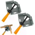 thumbnail image 1 of 2Pcs Right Angle Clamp Aluminium Alloy Adjustable 90 Degree Corner Woodworking Clamp for Welding Framing Drilling Doweling, 1 of 5