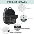 thumbnail image 4 of Mathematics Themed Waterproof Backpack - Geometric Design with Padded Back Panel & Adjustable Straps for Teens, 4 of 5