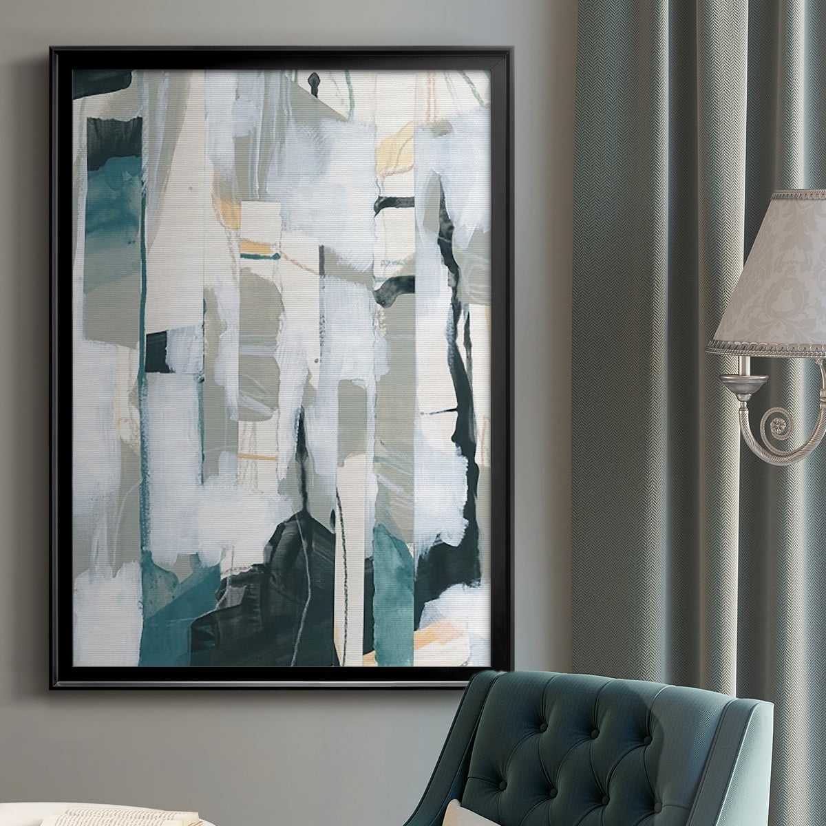 Sea Cavern Strata I Premium Framed Print, in Gold, Black, or Silver - Ready to Hang