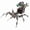 Black & Red with Weapons, variant on 3D Metal Puzzle War Spider King Spider With 771 PCS, Steampunk Mechanical Model Kit With DIY Assembly, Home Display Desk Decor For Adult Collectors And Creative Gifts