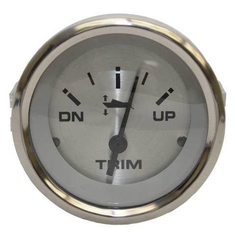 Teleflex Boat Trim Gauge 70713F | Suzuki Sterling Silver 2 Inch