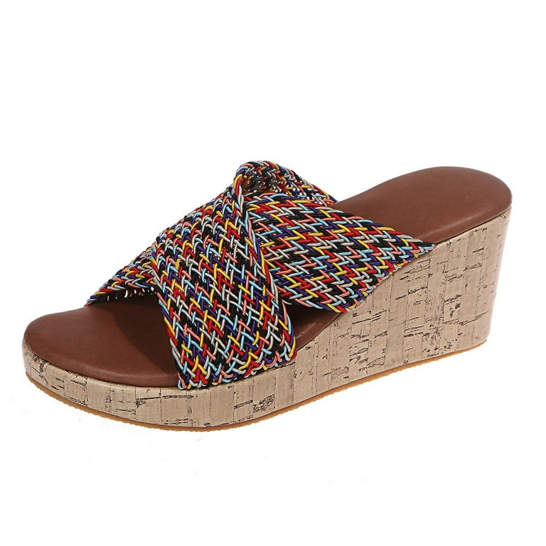 Wedge house 2025 slippers