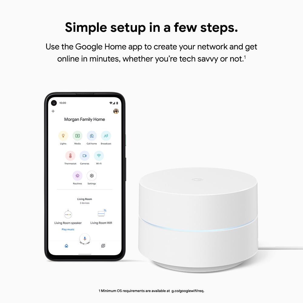 Google Wifi - Nest Wi-Fi System (3 Routers) - 4,500 sq.ft