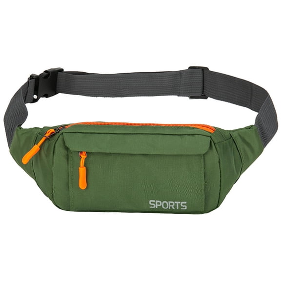 Fanny Pack For Men Women Waterproof Waist Pack Crossbody Bag For Sports Traveling Casual Running - green