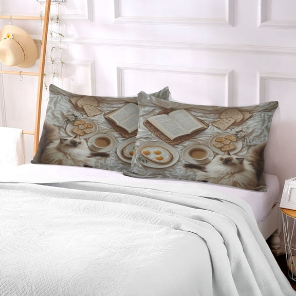 Pillow Case Plush Pillow Sleep Cat Case standard size/King size/Queen size Bed Pillow Pillowcases