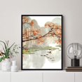 thumbnail image 4 of Japanese Scenery Art Floral Print Ink Painting Boat Bird Canvas Posters Asian Decor Japanese Wall Art for Living Room Bedroom Decoration, 4 of 6